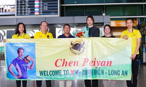 Ngoại binh 'khủng' của VTV Bình Điền Long An chính thức có mặt tại Việt Nam