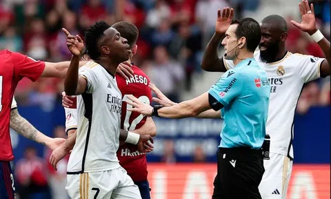 Real Madrid gửi đơn khiếu nại trọng tài vì Vinicius