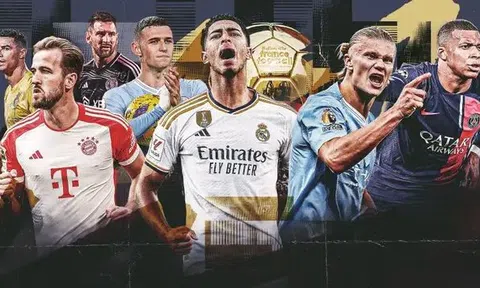 Cuộc đua QBV 2024: Bellingham top 1, Ronaldo, Messi ở đâu?