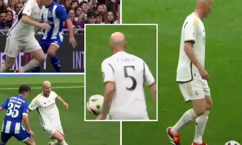 Zidane thể hiện kỹ năng cực đỉnh khi trở lại màu áo Real