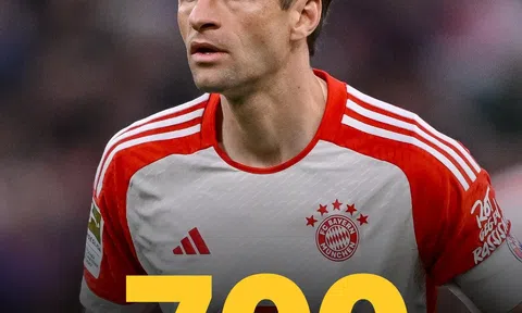 Trận đấu thứ 700 “đáng quên” của Thomas Müller