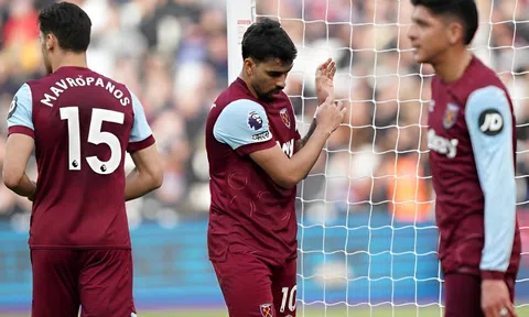 West Ham hứng chịu tổn thất tinh thần trước trận gặp Leverkusen