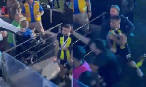 Đồng đội Benzema bị CĐV dùng roi quật trong trận chung kết Siêu cúp