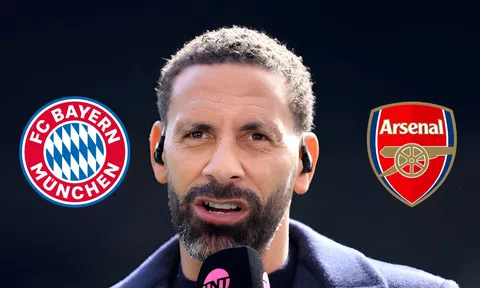 Rio Ferdinand chỉ ra cái tên đi tiếp giữa Arsenal và Bayern