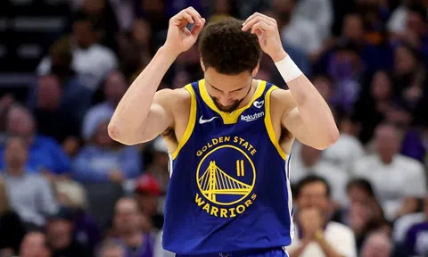Klay Thompson 'quăng gạch', Golden State Warriors sớm chia tay NBA Playoffs 2024