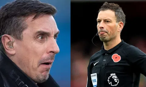 Gary Neville lên tiếng tranh cãi gay gắt với cựu trọng tài