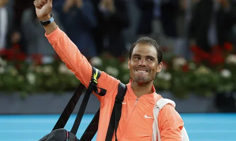 Nadal xúc động trong lễ vinh danh Madrid Open 2024