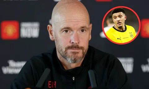 Ten Hag nói về màn trình diễn của Sancho tại C1, không quên nhắc đến tương lai