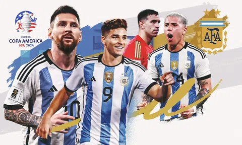 ĐT Argentina công bố danh sách dự Copa America 2024: Messi lĩnh xướng hàng công