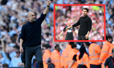 Pep Guardiola nhắc tên Arteta trong ngày lên ngôi vô địch cùng Man City