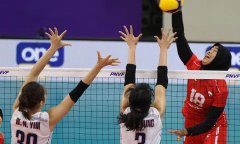 Đương kim á quân Indonesia thua trắng trận mở màn AVC Challenge Cup 2024