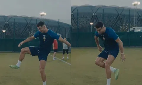 Ronaldo dạy đồng đội 'kĩ thuật 5 sao' ngay trước thềm chung kết