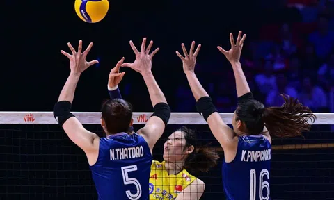 Thi đấu quả cảm, bóng chuyền nữ Thái Lan vẫn nhận thất bại trước Trung Quốc ở VNL 2024