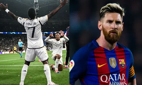 Vinicius sánh ngang kỷ lục Messi sau khi vô địch C1