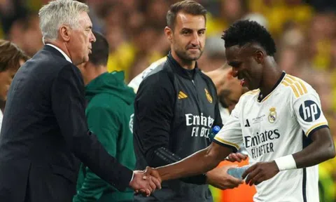 Ancelotti tiết lộ bí quyết khiến Vinicius ghi bàn, chỉ thẳng luôn chủ nhân QBV 2024