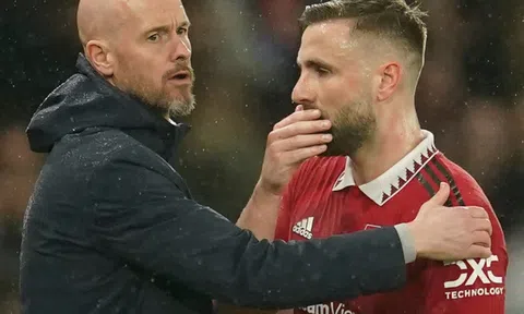 Erik ten Hag: 'Luke Shaw là hậu vệ trái xuất sắc nhất thế giới'