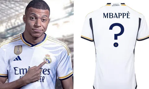 Hé lộ số áo của Kylian Mbappe tại Real Madrid