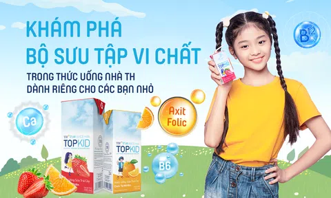 Khám phá bộ sưu tập vi chất trong nước uống sữa trái cây TH dành cho trẻ em