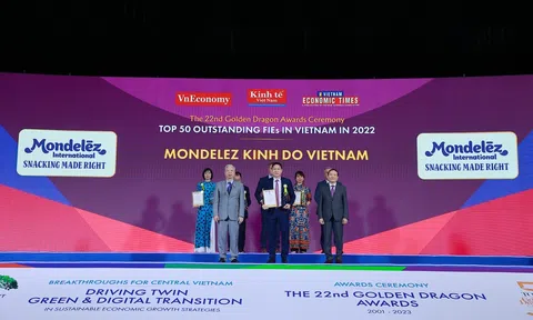 Mondelez Kinh Đô được trao giải thưởng Rồng Vàng năm 2023