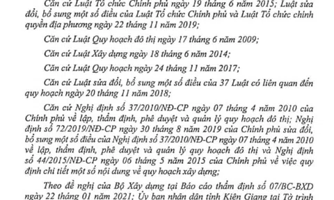 Phú Quốc, Kiên Giang: Phường An Thới được điều chỉnh quy hoạch để phát triển thương mại- du lịch,…