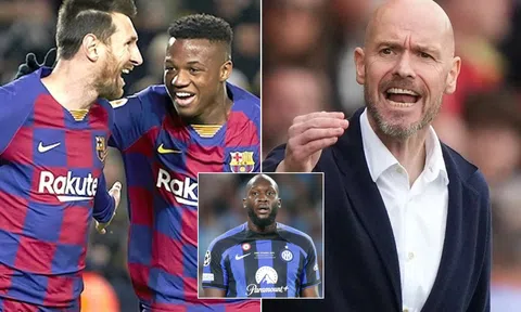 Tin bóng đá quốc tế 18/8: 'Truyền nhân Messi' cập bến Man United; HLV Ten Hag được khuyên mua Lukaku