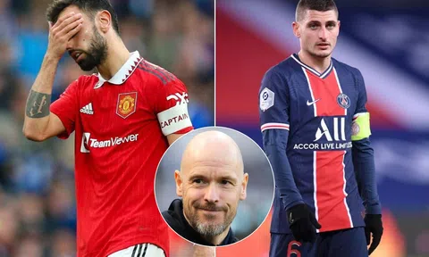 Man United chia tay Bruno Fernandes, HLV Ten Hag bất ngờ chiêu mộ tiền vệ số một PSG về thay thế?