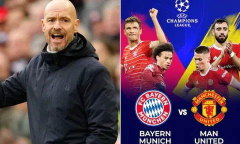 Lịch thi đấu Champions League hôm nay: Man United thảm bại trước Bayern, HLV Ten Hag bị sa thải?