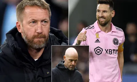 Tin chuyển nhượng trưa 23/10: Graham Potter tiếp quản MU thay Ten Hag; Messi rời Inter Miami?