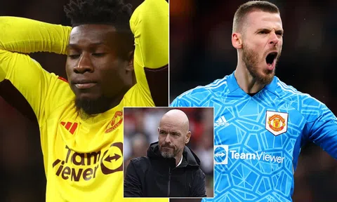 Onana nghỉ thi đấu dài hạn, HLV Ten Hag xác nhận đưa De Gea trở lại MU?