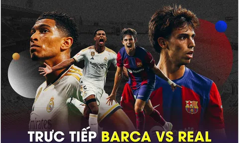 Trực tiếp bóng đá Barcelona vs Real Madrid; Link xem bóng đá trực tuyến La Liga FULL HD