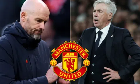 Tin chuyển nhượng trưa 30/11: HLV Ten Hag bị MU sa thải; Tỷ phú Anh chốt đưa Ancelotti về thay thế