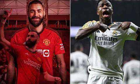 Tin chuyển nhượng trưa 25/1: Xong vụ Benzema đến Manchester United; Vinicius đồng ý gia nhập Man Utd