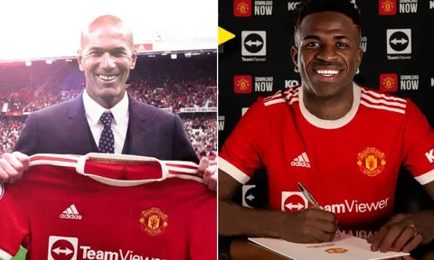 Chuyển nhượng MU 8/6: Zidane đồng ý tiếp quản Man Utd; Vinicius báo tin vui cho Manchester United