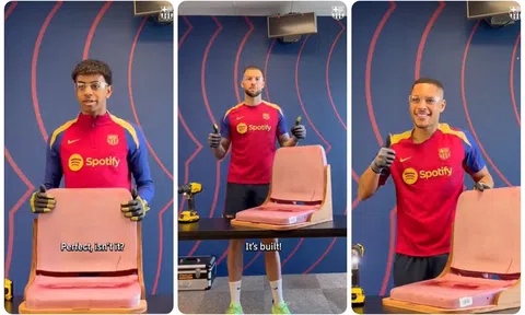 Thần đồng Barcelona bất ngờ trở thành ‘công nhân’, sửa ghế CLB để bán lấy tiền