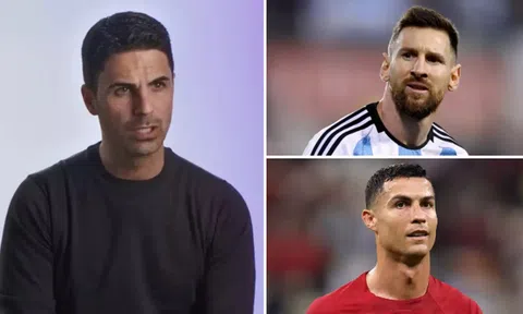 Arsenal lâm nguy, Arteta đau đầu chọn giữa Ronaldo và Messi