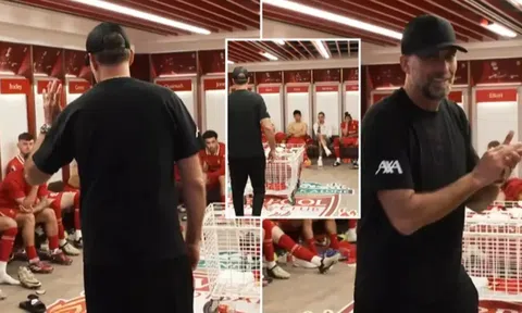 Xúc động trong phòng thay đồ của Liverpool ngày chia tay Jurgen Klopp