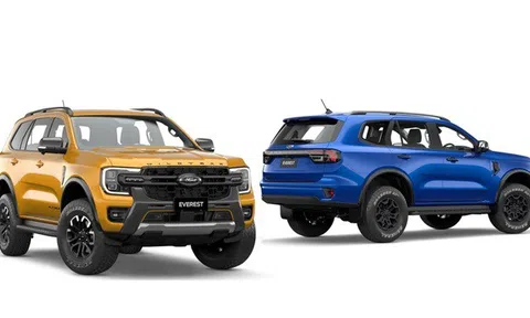 Ford Everest phiên bản mới lộ diện: Trang bị áp đảo Hyundai Santa Fe, thiết kế lu mờ Toyota Fortuner