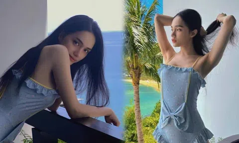 Hoa hậu Hương Giang lên đồ bơi, vẻ đẹp dịu dàng khiến bao người đắm say