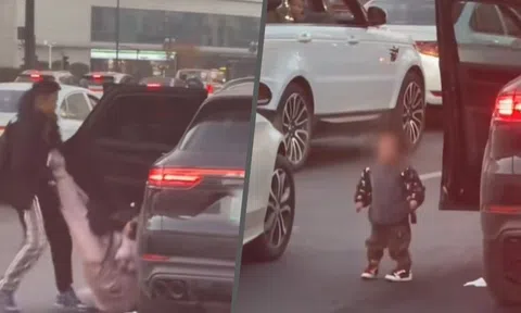 Người đàn ông bỏ con trai giữa đường, kéo vợ ra khỏi xe vì mâu thuẫn khiến CDM 'dậy sóng'