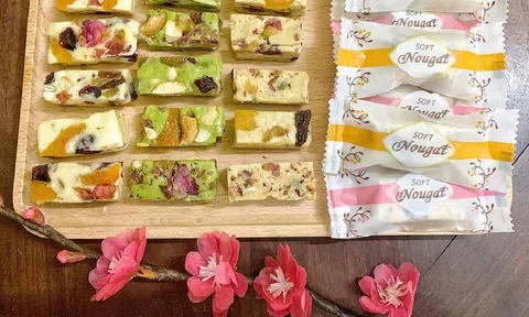 Cách làm kẹo hạnh phúc Nougat đơn giản tại nhà đón Tết