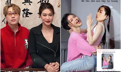Phát La có ngay động thái này khi được fan tích cực 'đẩy thuyền' với hoa hậu Thiên Ân