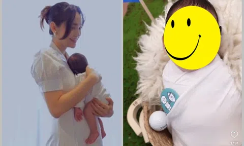 Minh Hằng chính thức khoe cận mặt quý tử đầu lòng sau nhiều lần giấu kín