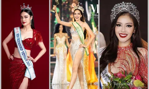 Chưa đầy 3 tháng, Việt Nam đã có 3 vương miện Á hậu quốc tế