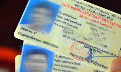 Sử dụng giấy phép lái xe bị mờ ảnh có bị phạt?