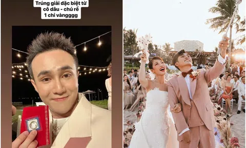 Puka - Gin Tuấn Kiệt 'chơi trội' khi chuẩn bị quà mừng bằng vàng cho khách mời may mắn nhất
