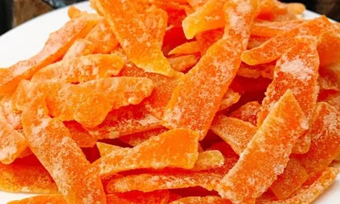 Cách làm mứt vỏ cam khô, mứt vỏ cam dẻo mật ong thơm ngon tại nhà nhâm nhi ngày Tết