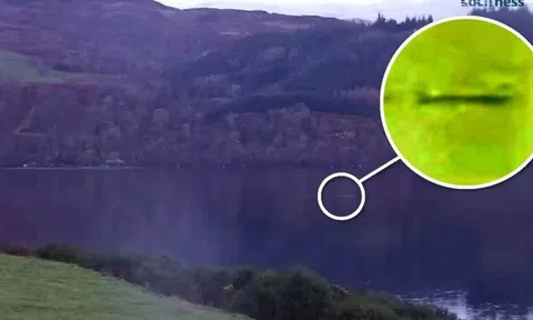 Thợ săn quái vật hồ Loch Ness sốc khi nhìn thấy sinh vật bí ẩn dài 3 mét được phát hiện trong hồ