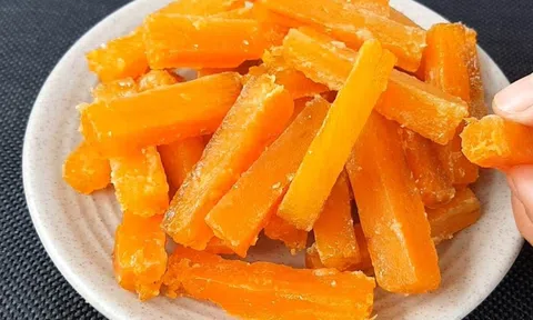 Cách làm mứt khoai lang dẻo ăn lạ miệng, không dùng nước vôi trong cực đơn giản tại nhà đón Tết