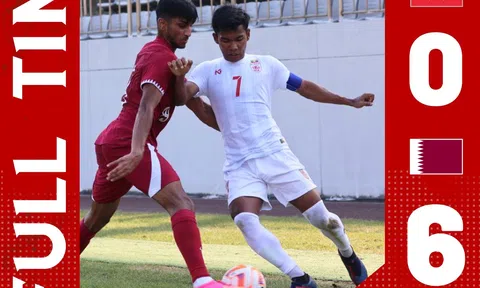 Thua 6 bàn không gỡ, U23 Myanmar bị dồn vào thế chân tường