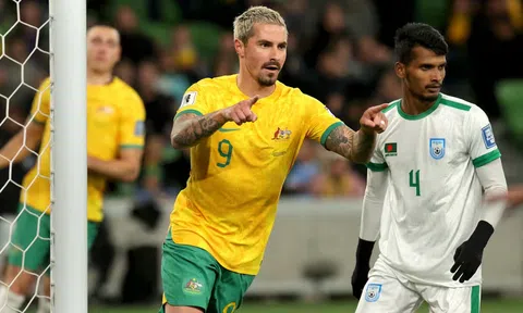 Úc đại thắng 7-0 ngày chào sân VL World Cup